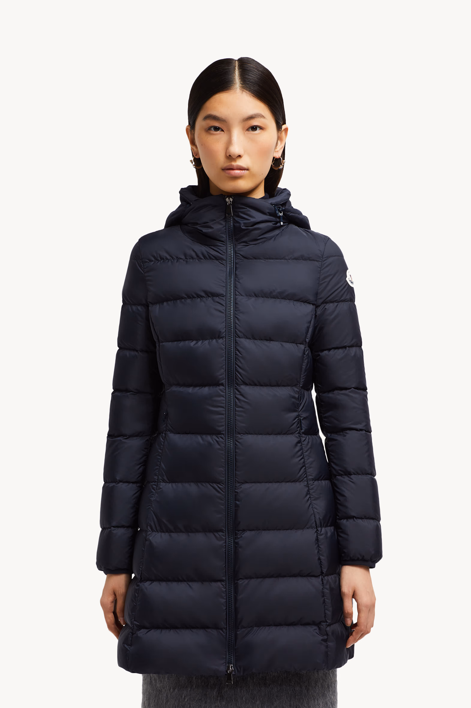 Doudoune longue à capuche Gie Femmes Bleu Nuit Moncler 3